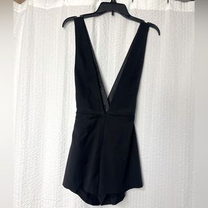 Divided by H&M Tuxedo style Black Romper sz 6